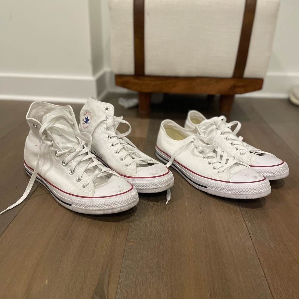 Converse 9.5M High and Low Tops